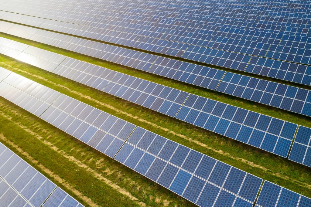 Solar panels background